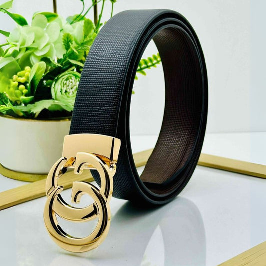 Classic GG Patten Buckle Reversible Belts For Men-JonasParamount