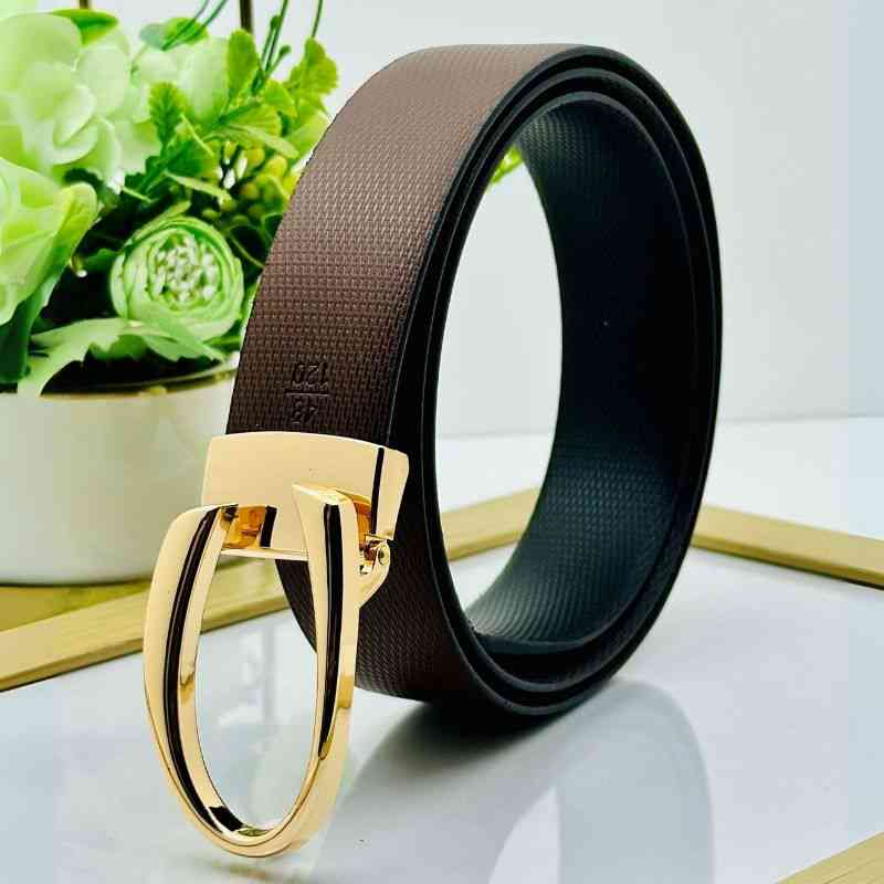 Classic C Design Patten Buckle Revertible Belts For Men-JonasParamount