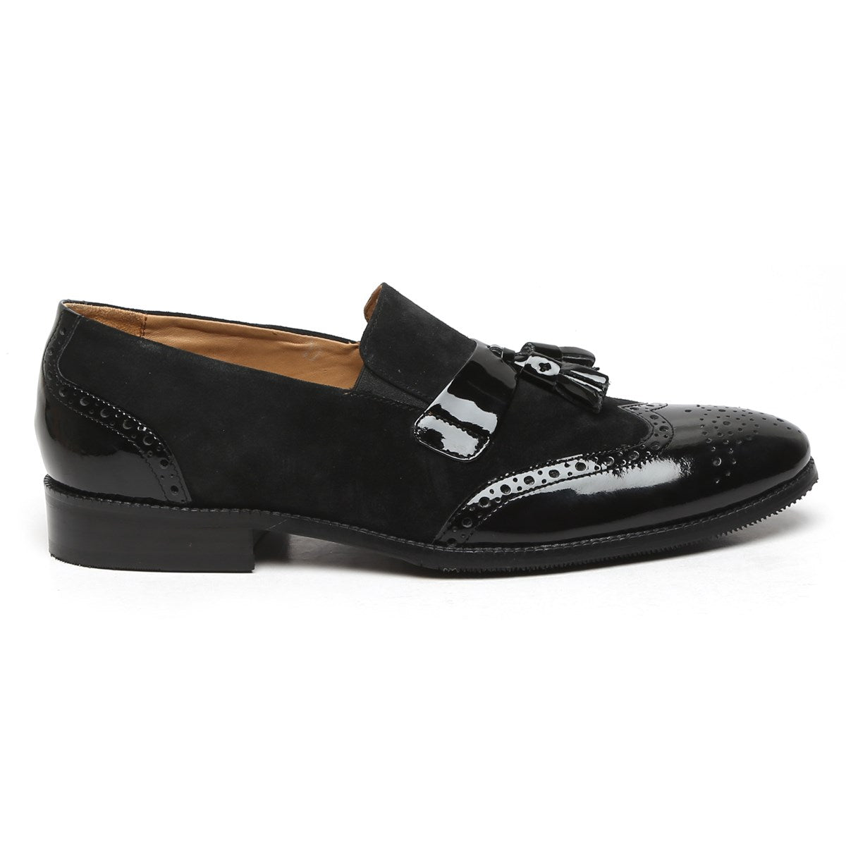 Shiny Black Colour Outdoor Formal Casual Ethnics Loafer