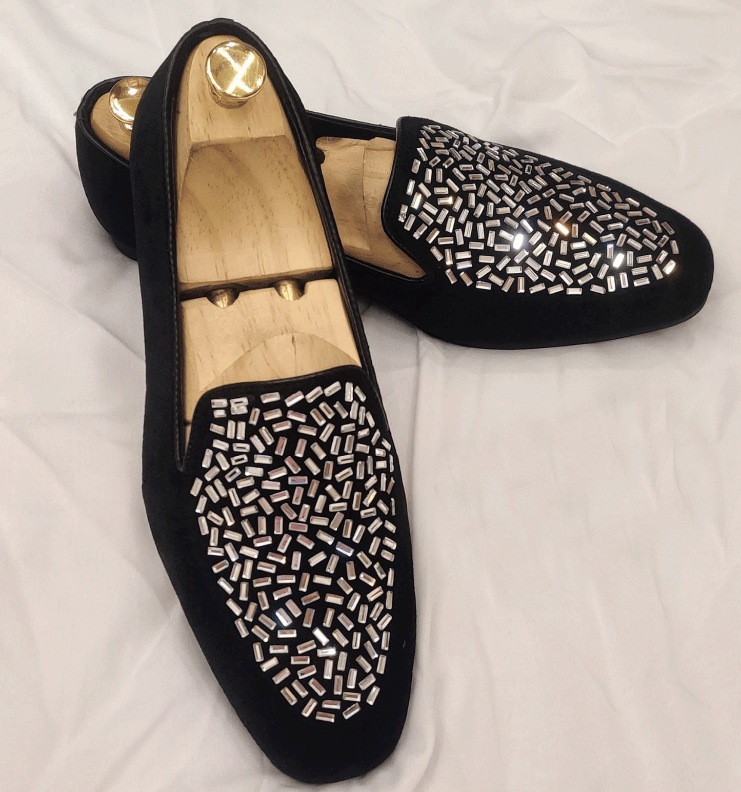 Fashion Wedding Revert Moccasins For Men's High Quality Slip On Flat Loafer-JonasParamount