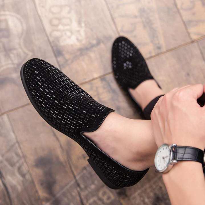 Glamorous & Comfortable Studded Moccasin Loafers -JonasParamount