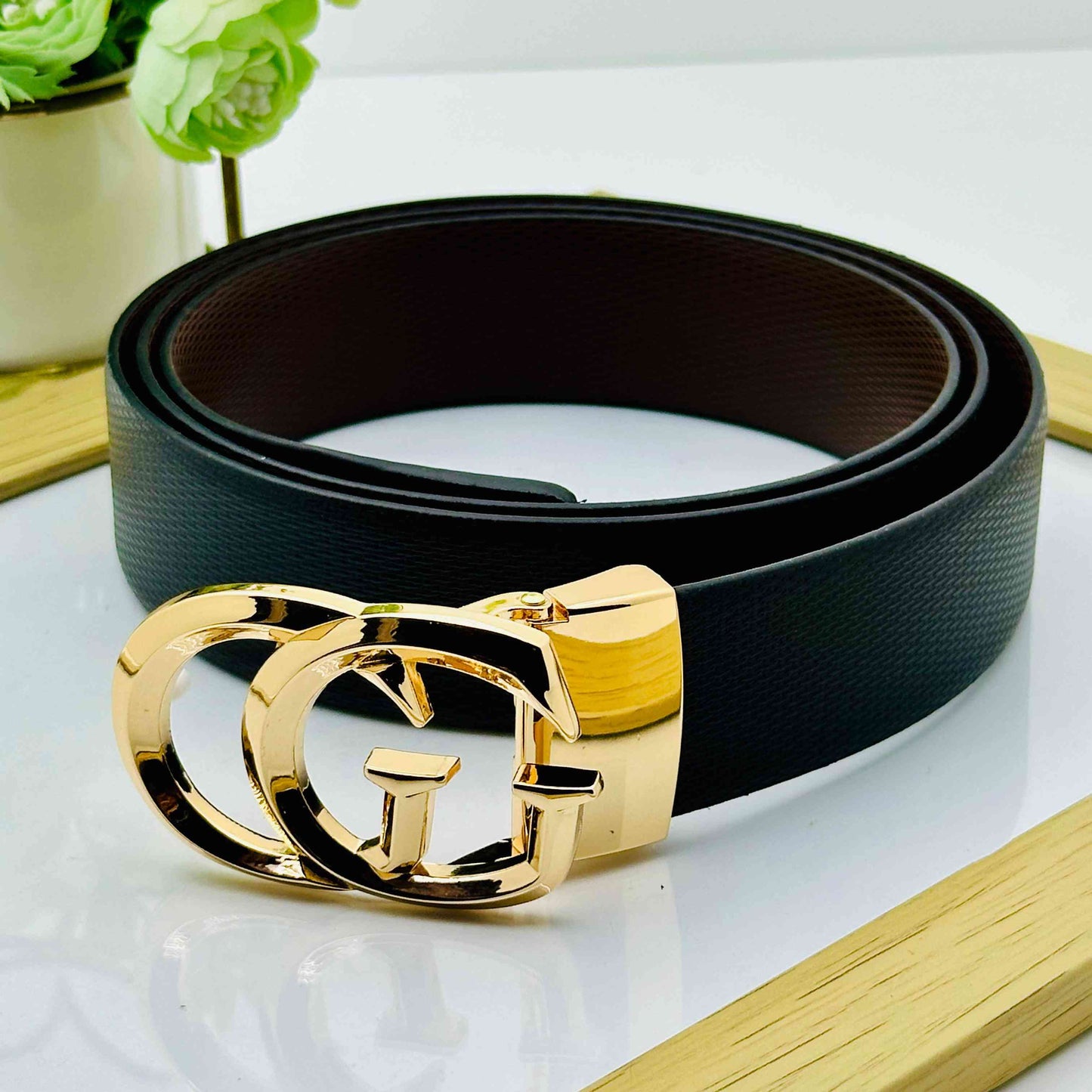 Premium GG Patten Buckle For Men-JonasParamount