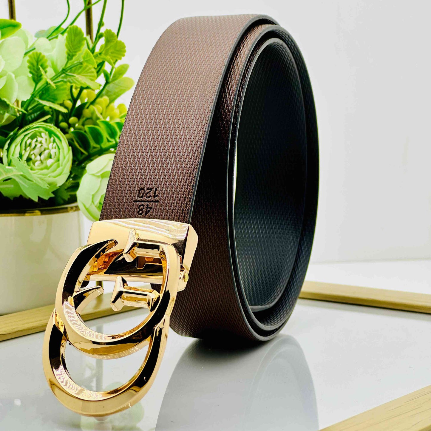 Premium GG Patten Buckle For Men-JonasParamount