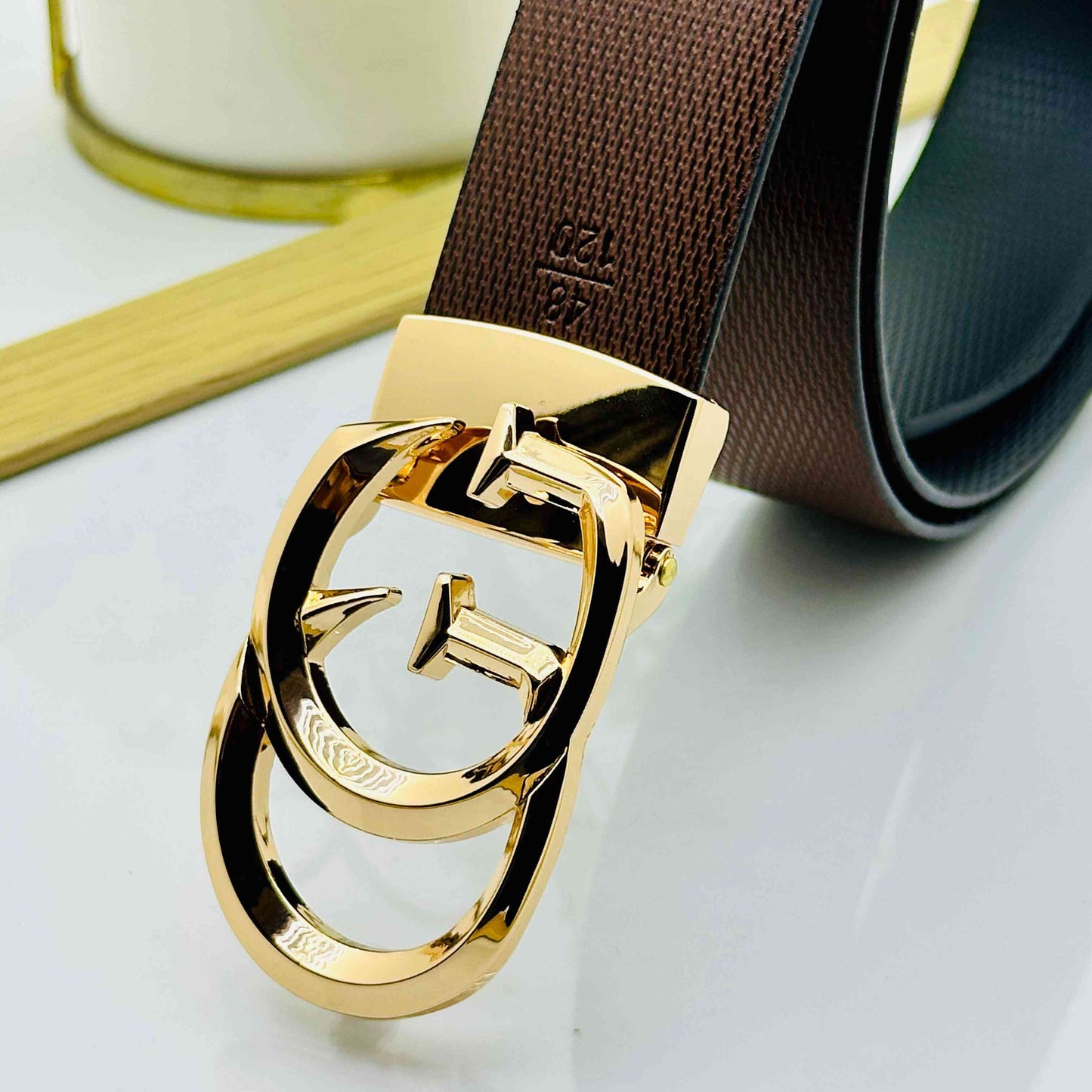 Premium GG Patten Buckle For Men-JonasParamount