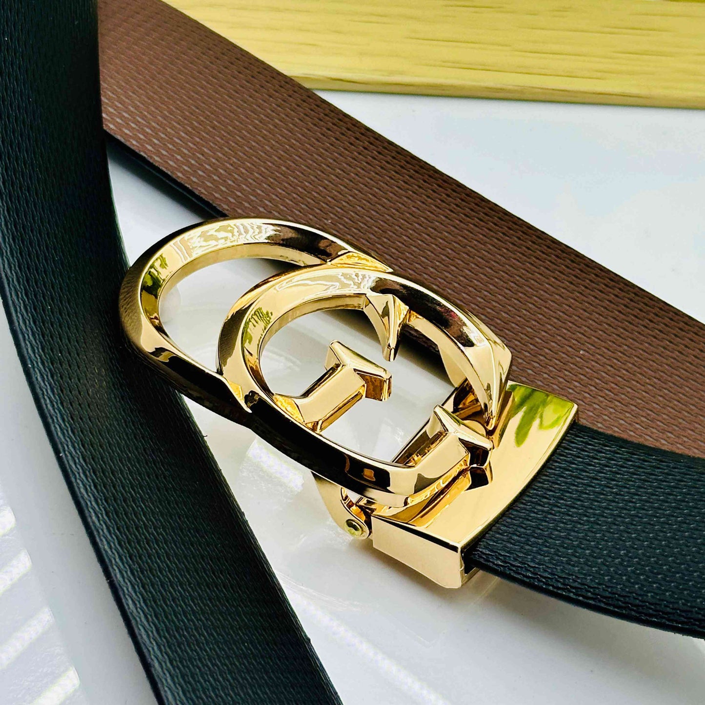 Premium GG Patten Buckle For Men-JonasParamount