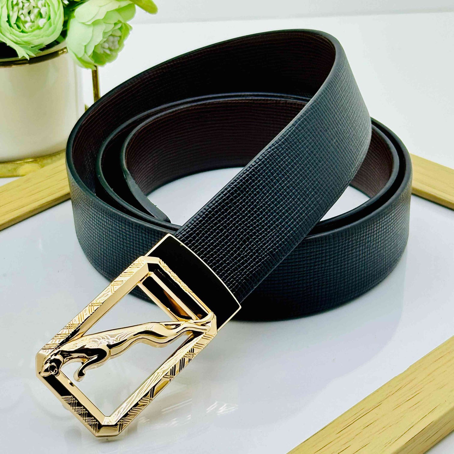 Premium Jaguar Patten Belts For Men-JonasParamount