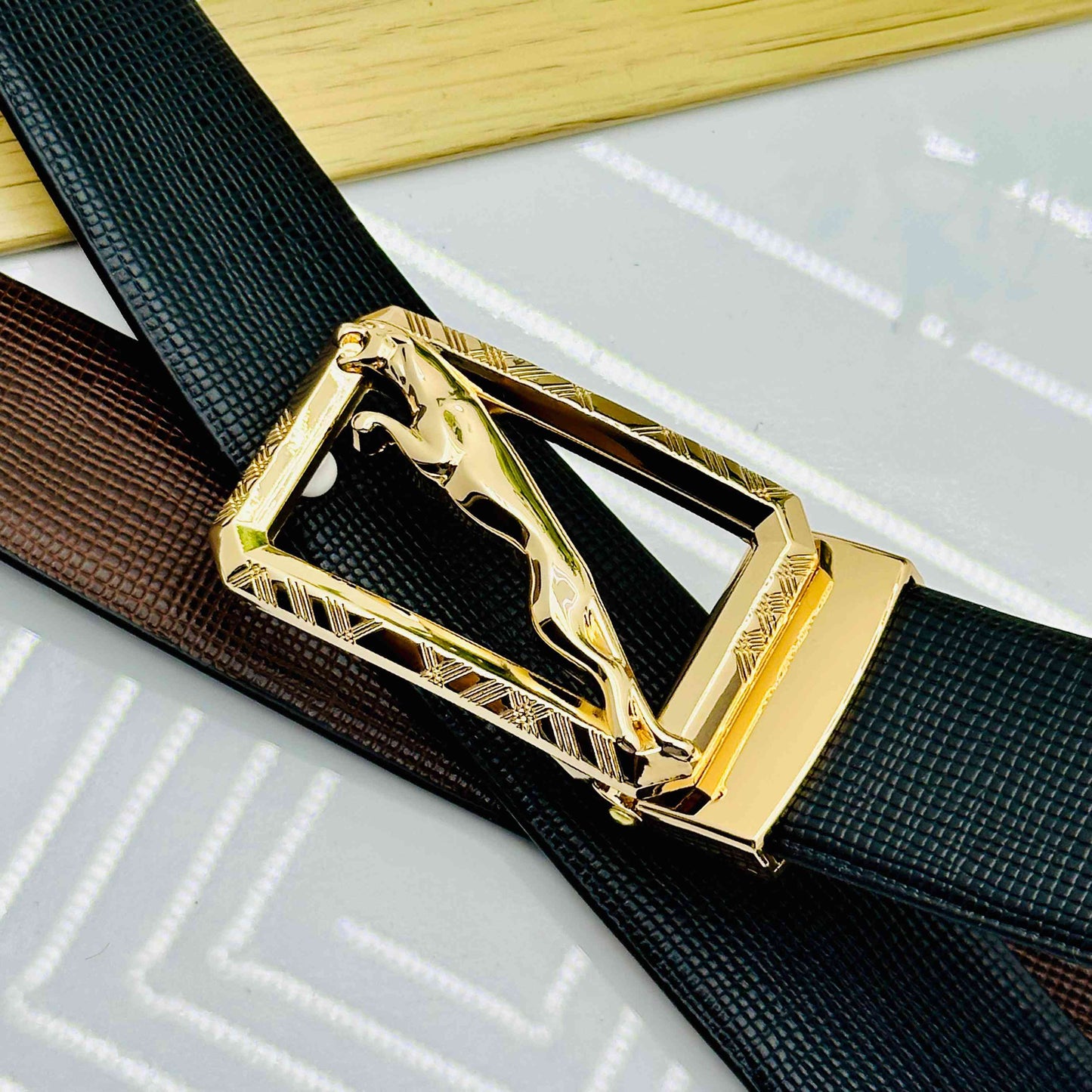 Premium Jaguar Patten Belts For Men-JonasParamount