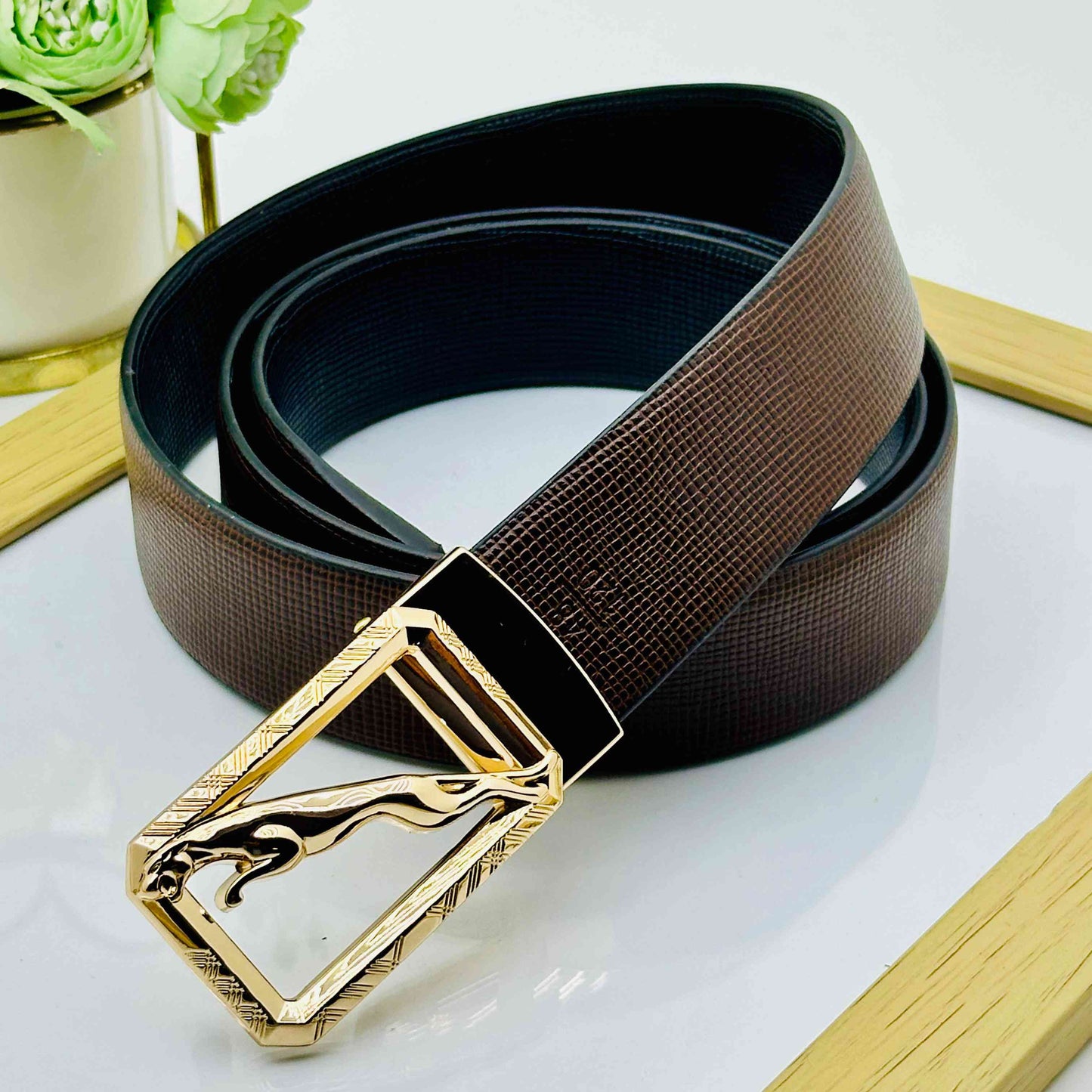 Premium Jaguar Patten Belts For Men-JonasParamount