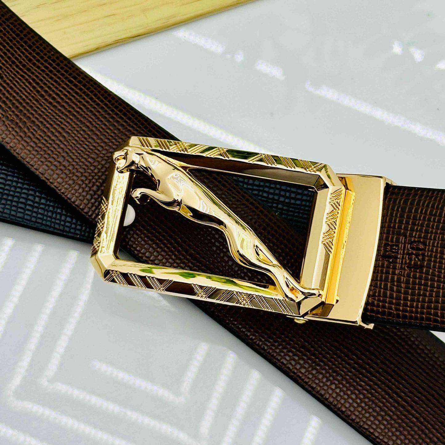 Premium Jaguar Patten Belts For Men-JonasParamount