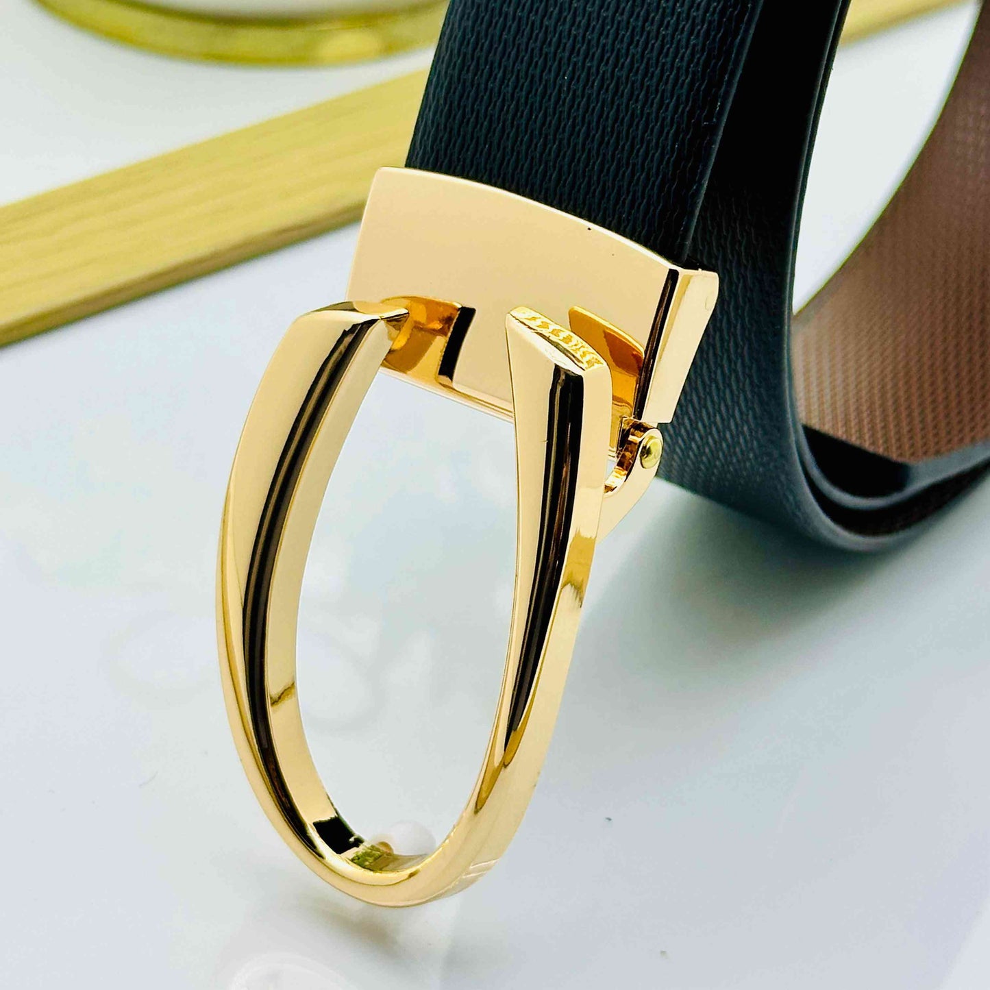 Classic C Design Patten Buckle Revertible Belts For Men-JonasParamount