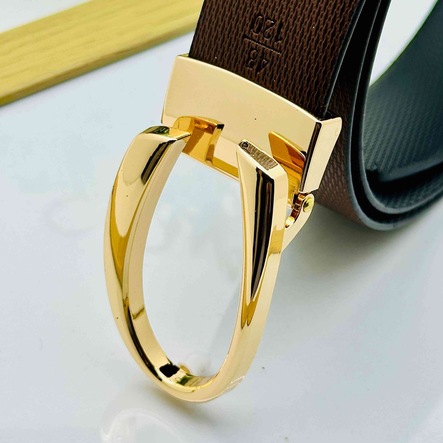 Classic C Design Patten Buckle Revertible Belts For Men-JonasParamount