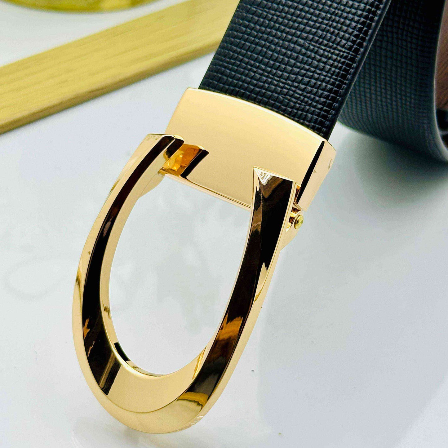 Trendy C Design Patten Buckle Reversible Belts For Men- JonasParamount