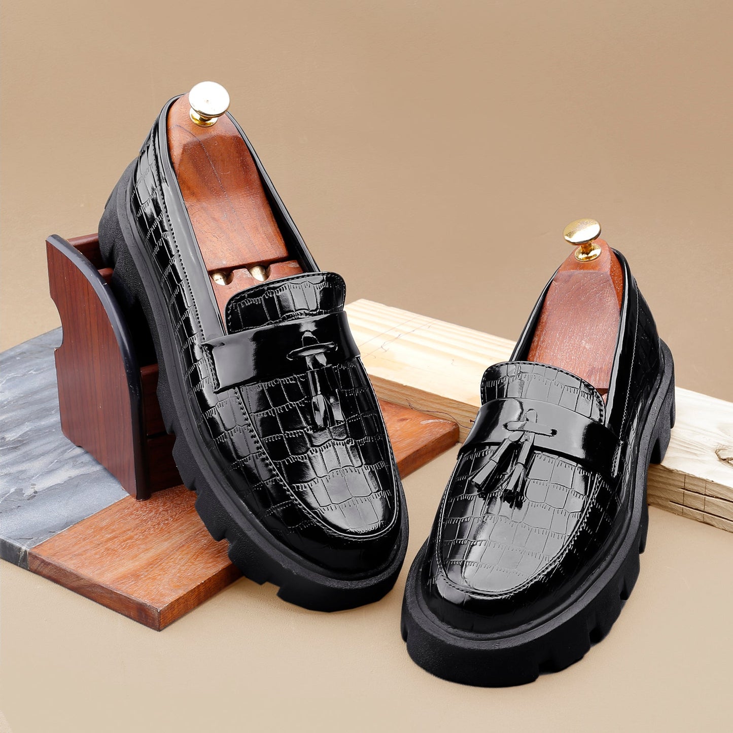 Premium Patent Slip-ons Shoes for Men -JonasParamount