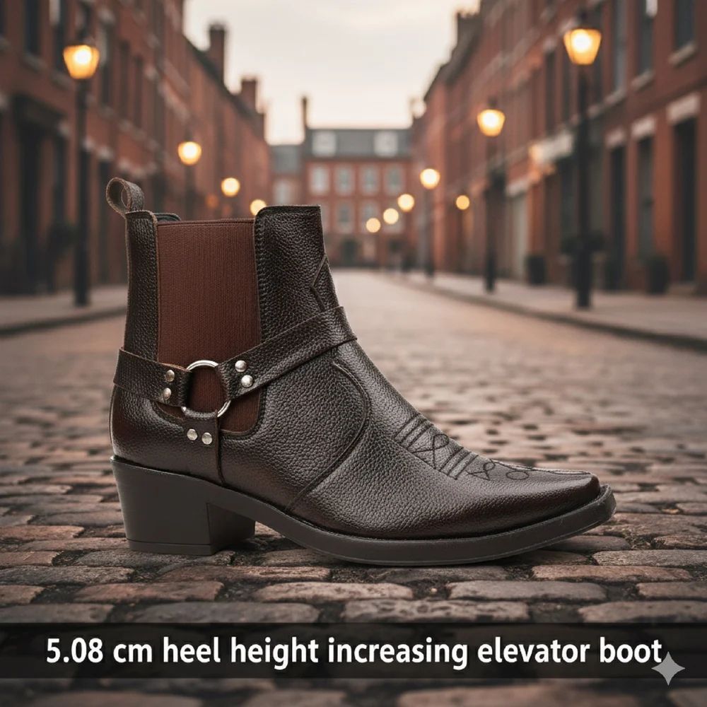 JonasParamount Men’s Brown Buckle Chelsea Boots