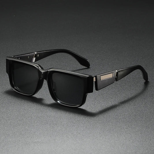 Vintage Rivet Punk Square Sunglasses For Men and Women-JonasParamount