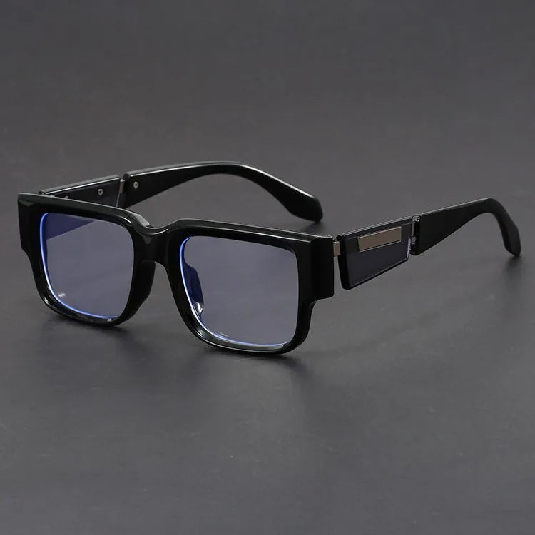 Vintage Rivet Punk Square Sunglasses For Men and Women-JonasParamount
