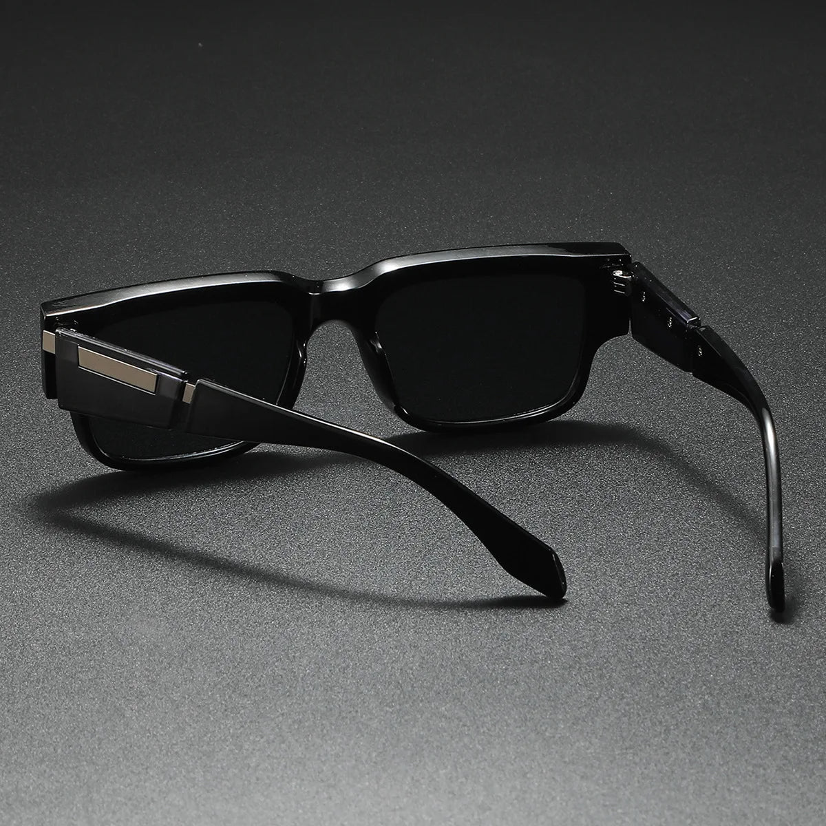 Vintage Rivet Punk Square Sunglasses For Men and Women-JonasParamount