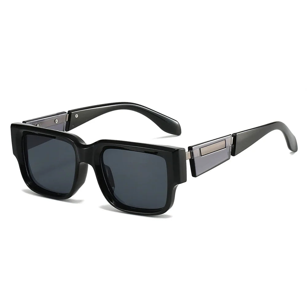 Vintage Rivet Punk Square Sunglasses For Men and Women-JonasParamount