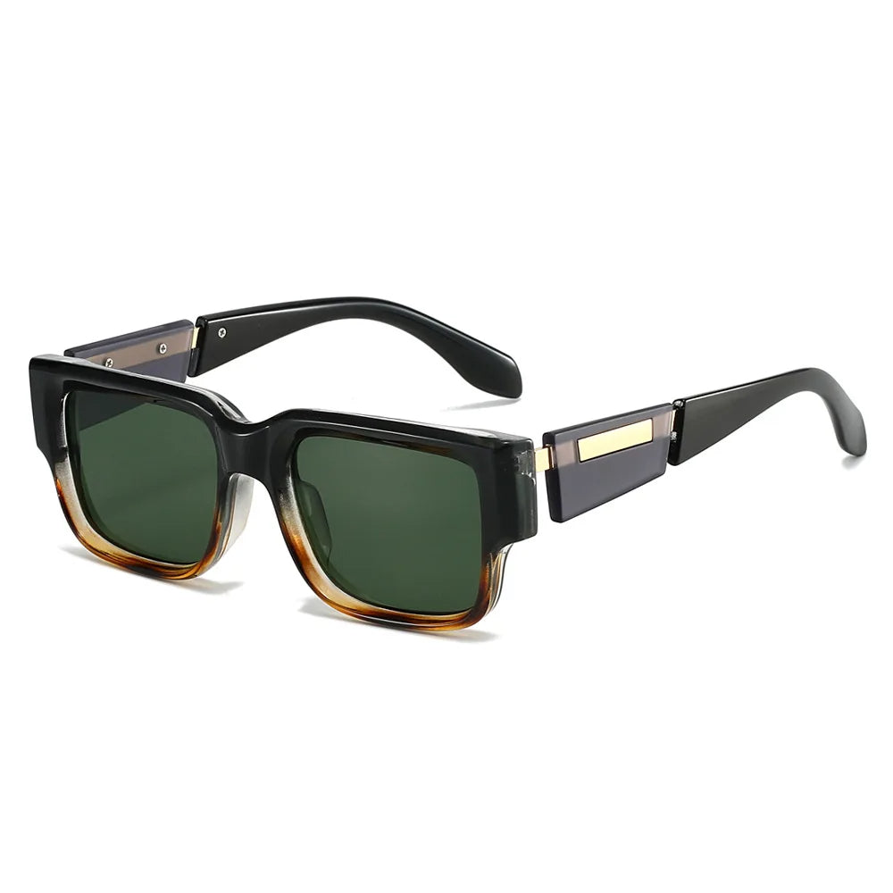 Vintage Rivet Punk Square Sunglasses For Men and Women-JonasParamount