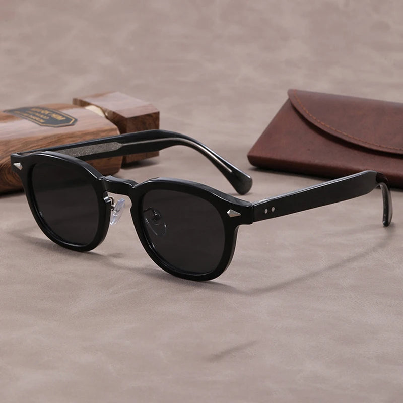 Classic Vintage Rivet Punk Sunglasses For Men and Women-JonasParamount