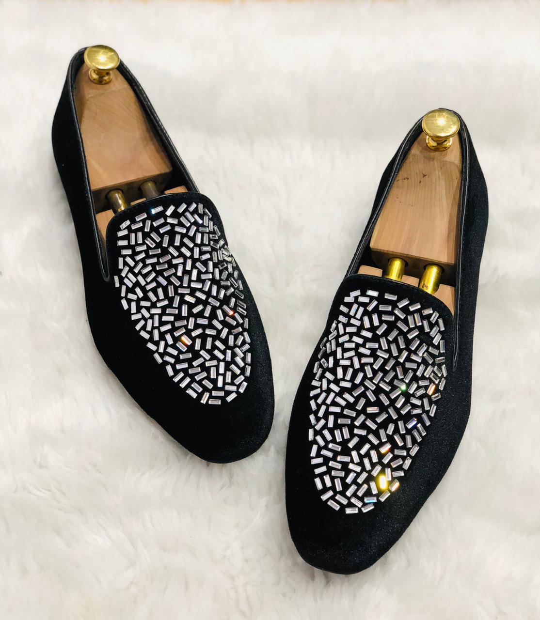 Fashion Wedding Revert Moccasins For Men's High Quality Slip On Flat Loafer-JonasParamount