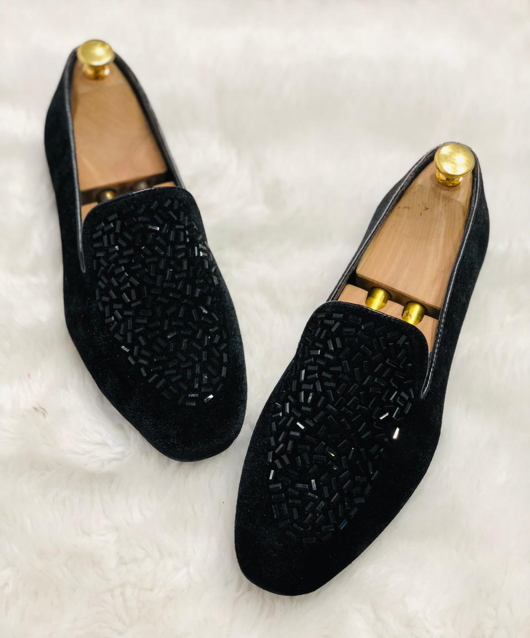 Fashion Wedding Revert Moccasins For Men's High Quality Slip On Flat Loafer-JonasParamount