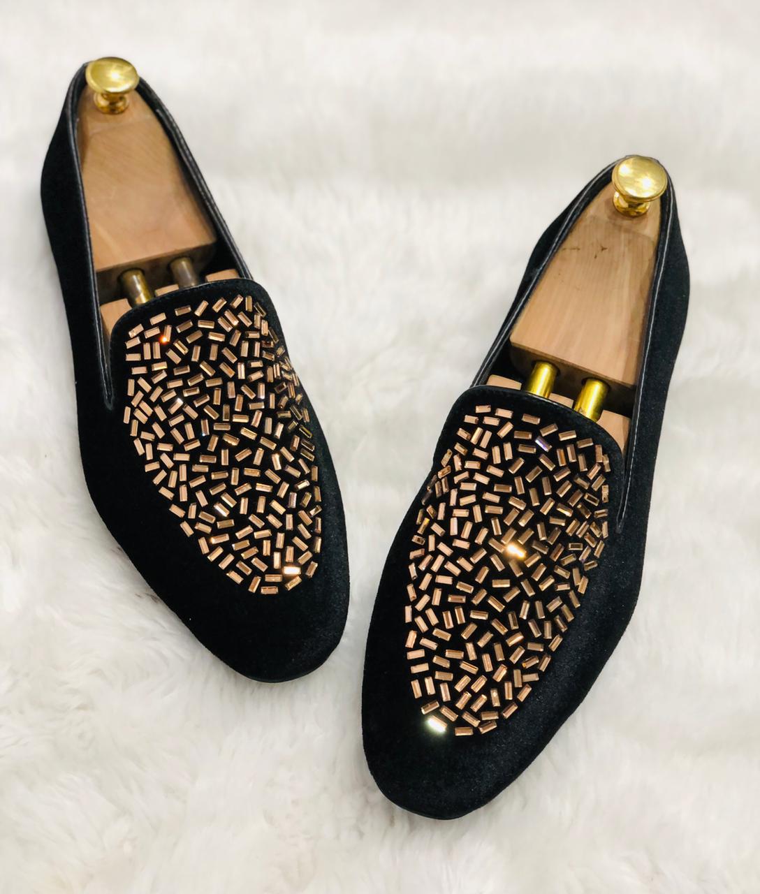 Fashion Wedding Revert Moccasins For Men's High Quality Slip On Flat Loafer-JonasParamount