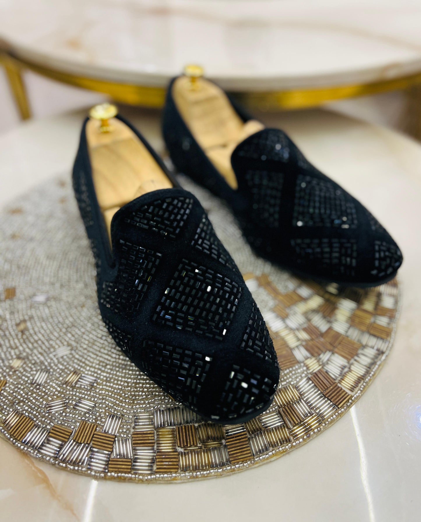 Stylish Studded Moccasins Men's Fashion Wedding Revert High Quality Slip On Flat Loafer-JonasParamount
