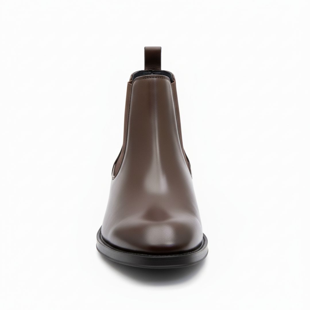 Classic Black & Brown Chelsea Boots with Cuban Heel – JonasParamount