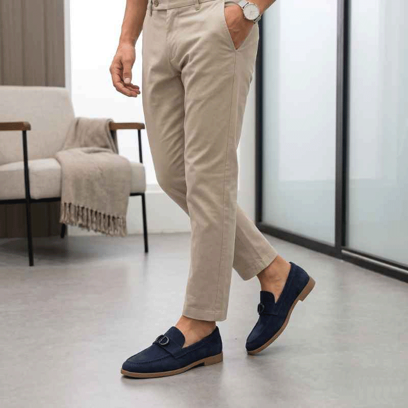 Premium Suede Leather Slip-On Loafers for Men