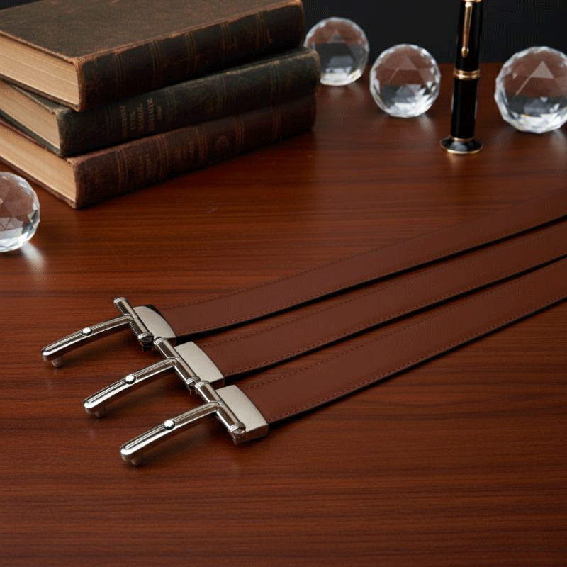 JonasParamount Men’s Reversible Belt with Imported Buckle | Dual-Side Design