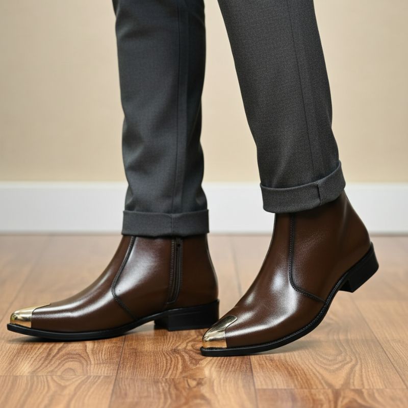 JonasParamount Metal Toe Chelsea Boots for Men