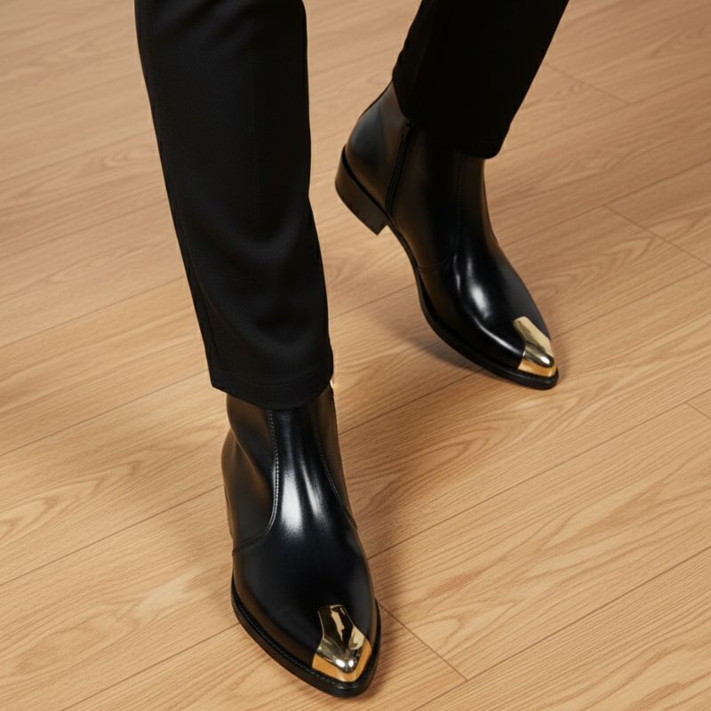 JonasParamount Metal Toe Chelsea Boots for Men
