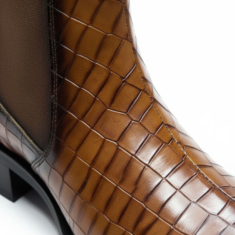 JonasParamount CROCO Chelsea Boots – Stylish Faux Leather & Reliable Sole