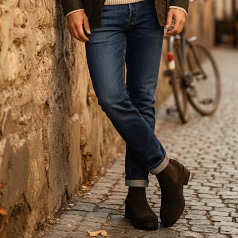 Premium Brown Suede Boots by JonasParamount – Handmade Leather Sole