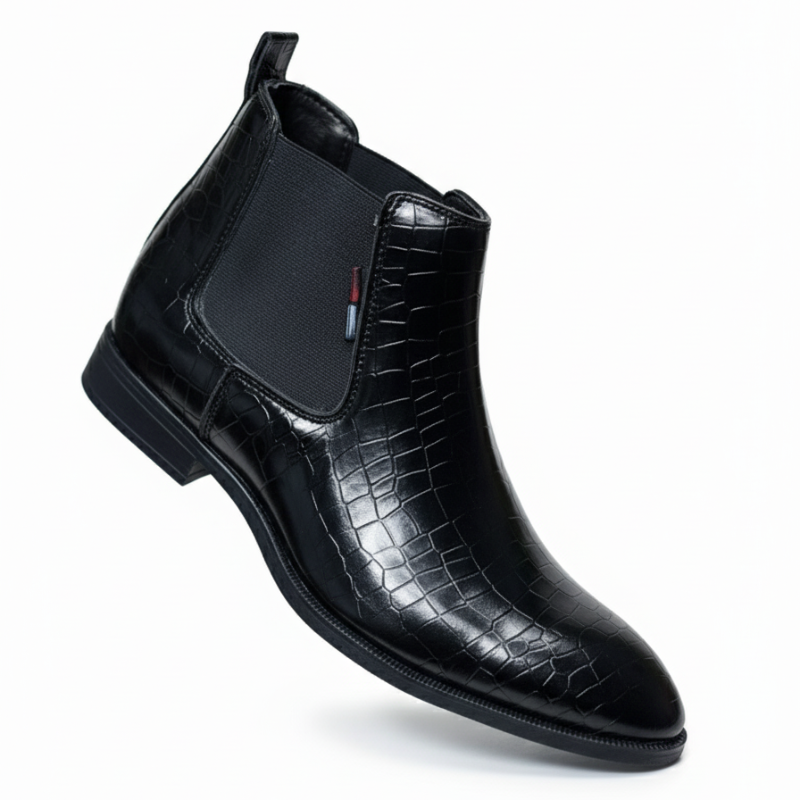 Men’s Chelsea Boots by JonasParamount – High Quality Faux Leather with TPR Sole