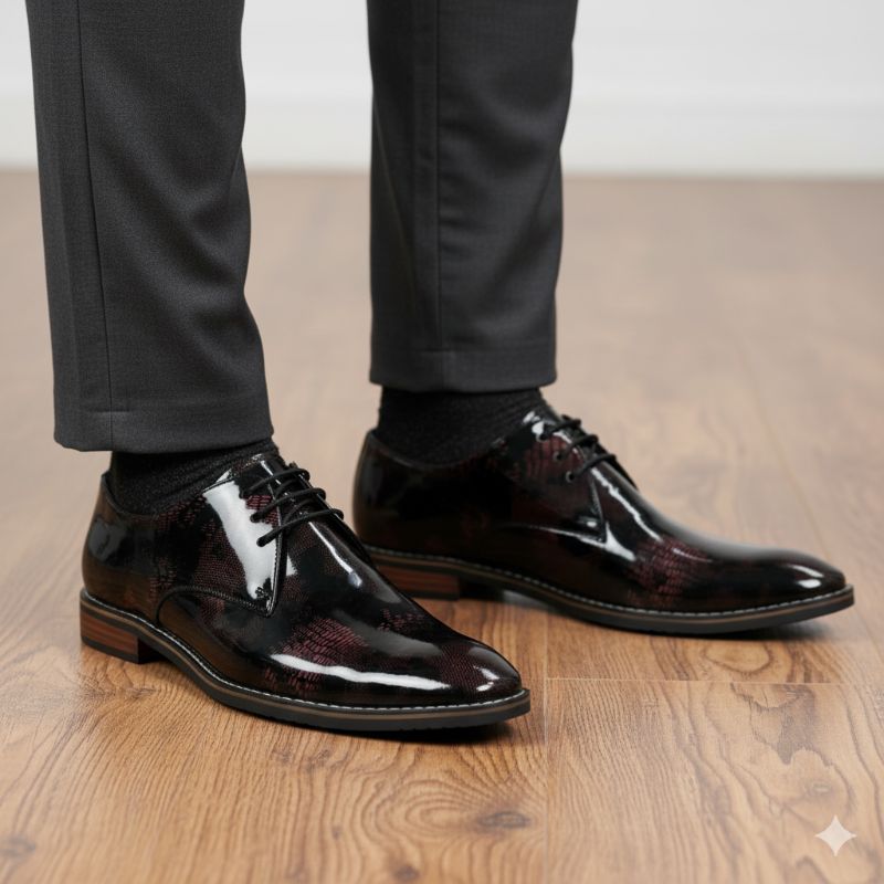 JonasParamount World Map Formal Shoes for Men