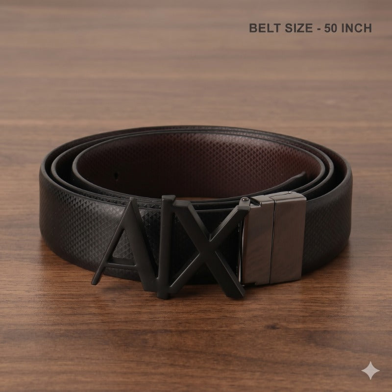 Eclipse Matte Black Buckle Belt for Men