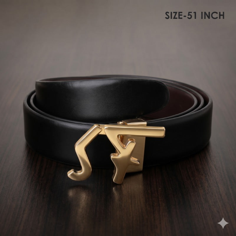 Regal Gold Accent Belt for Men