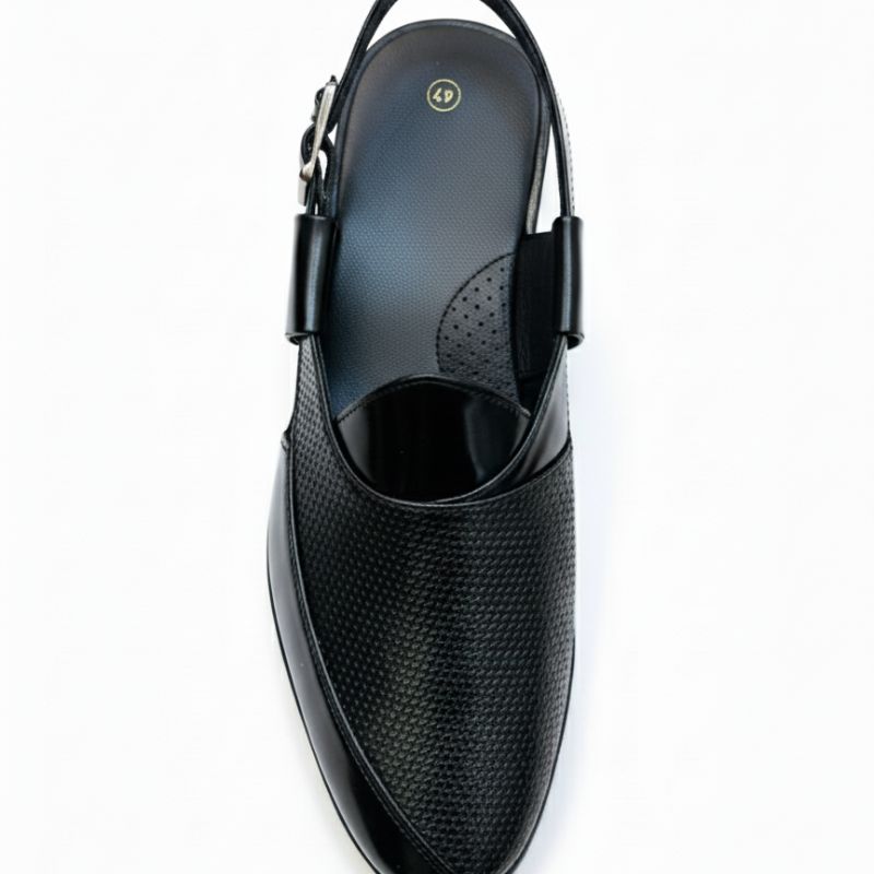 JonasParamount Men’s Premium Woven Peshawari Sandal – Faux Leather