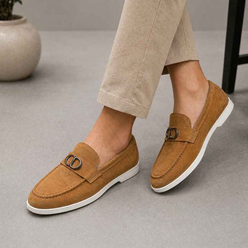 Premium Suede Leather Slip-On Loafers for Men
