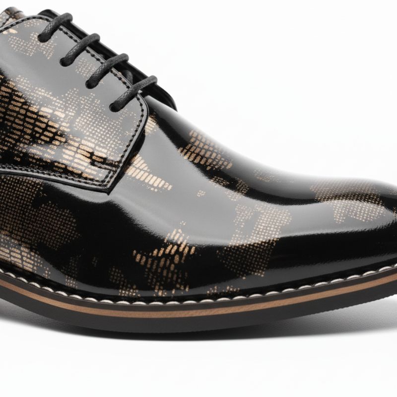 JonasParamount World Map Formal Shoes for Men
