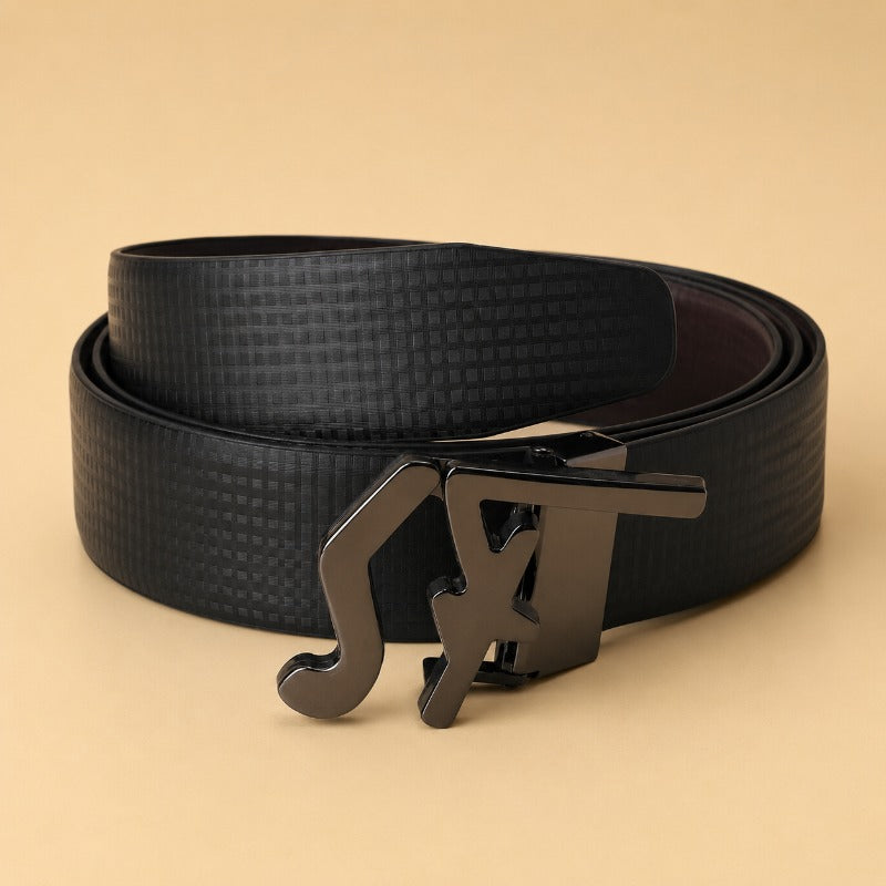 Regal Black Accent Belt for Men