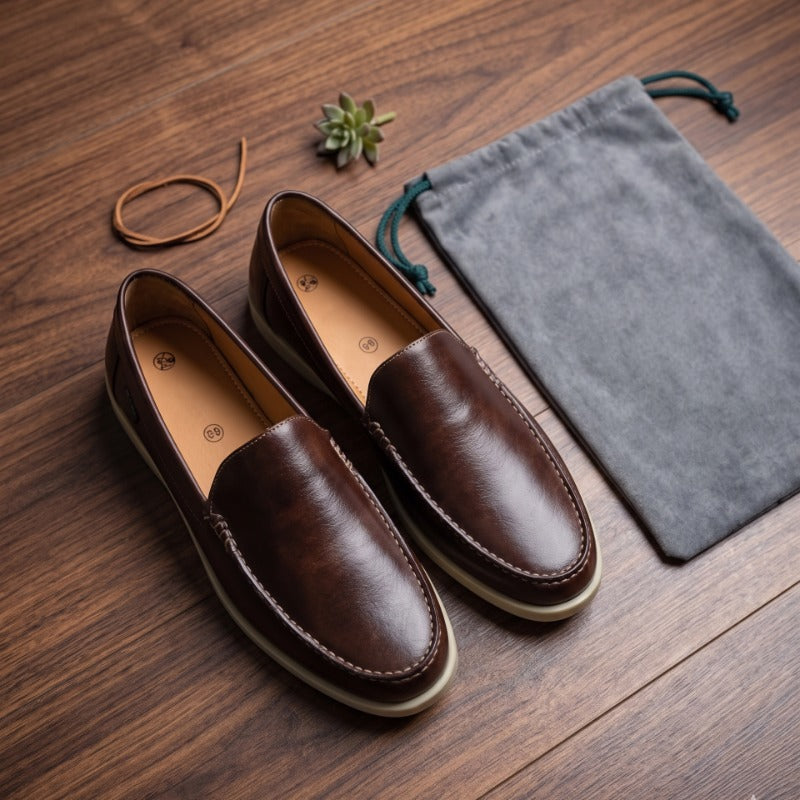 Men's Premium Memory Foam Slip-On Loafers – Lightweight Casual Comfort Shoes with Flexible Sole