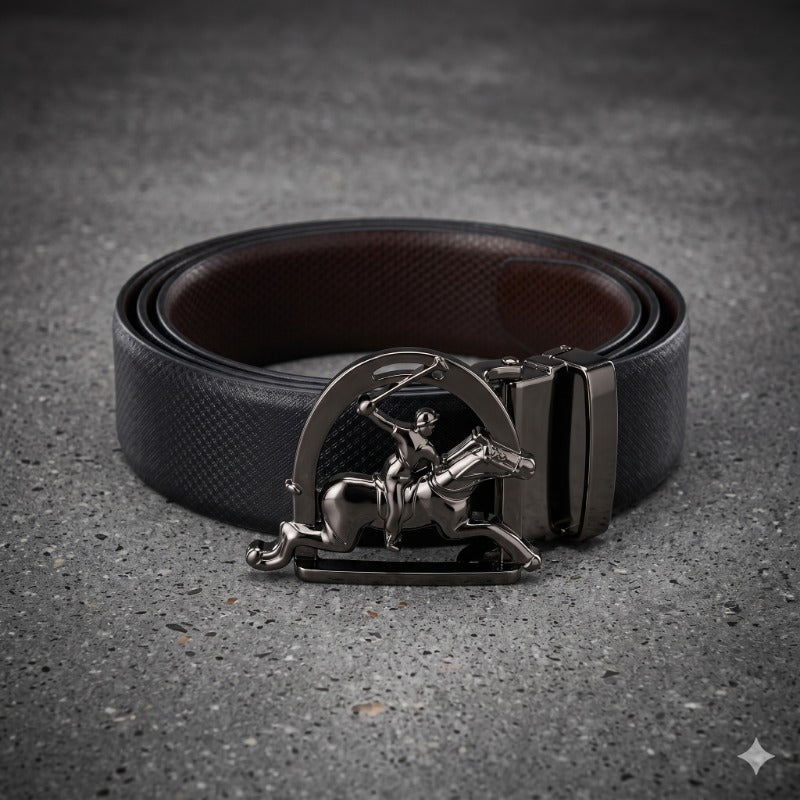 Black Heritage Horseman Premium Belt for Men