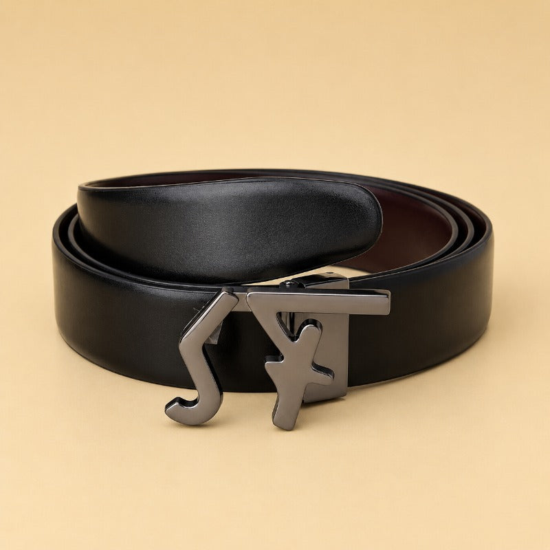 Regal Grey Accent Belt for Men