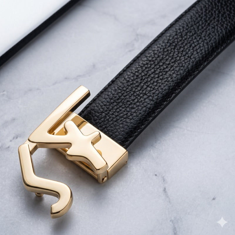 Regal Gold Accent Belt for Men