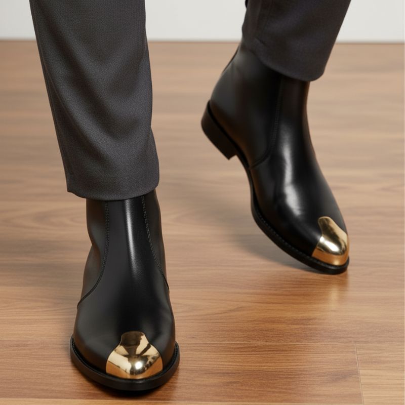 JonasParamount Metal Toe Chelsea Boots for Men