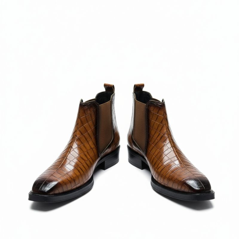 JonasParamount CROCO Chelsea Boots – Stylish Faux Leather & Reliable Sole