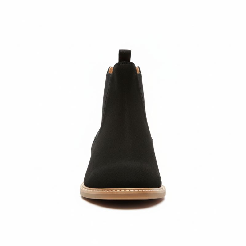 JonasParamount Premium Black Suede Boots – Handmade Leather Sole